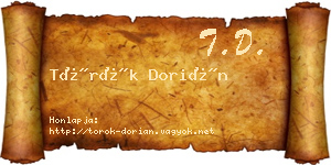 Török Dorián névjegykártya